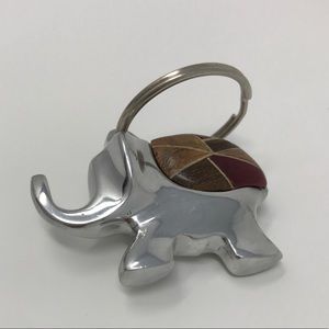Handmade Silver Elephant Keyring
